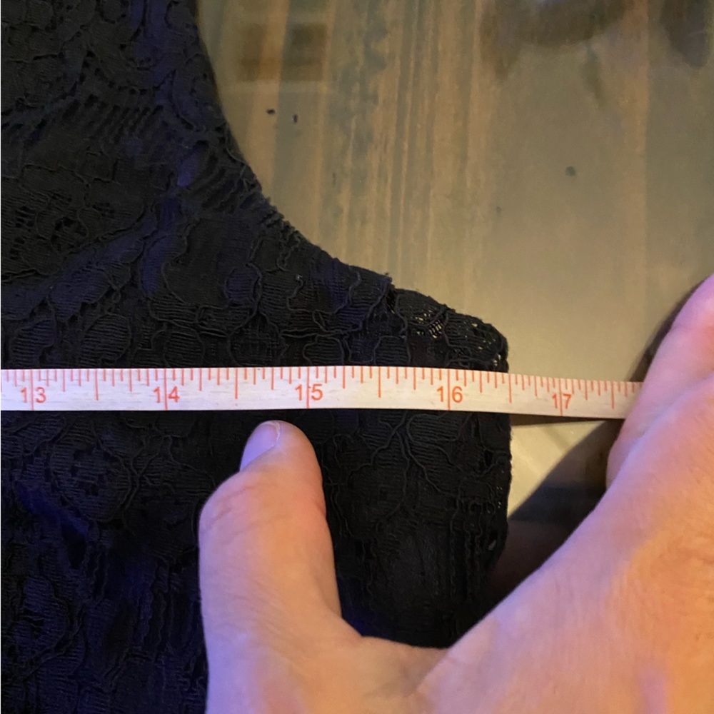 Charles Henry Two Color Lace Dress - Picture 7 of 11